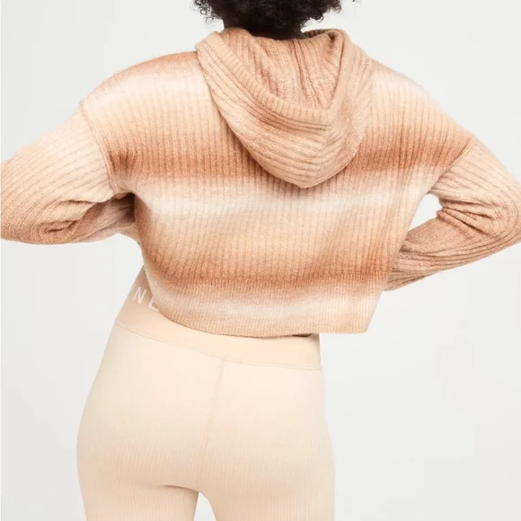 Aerie Offline Cozy Cropped Hooded Sweater - Picture 2 of 8